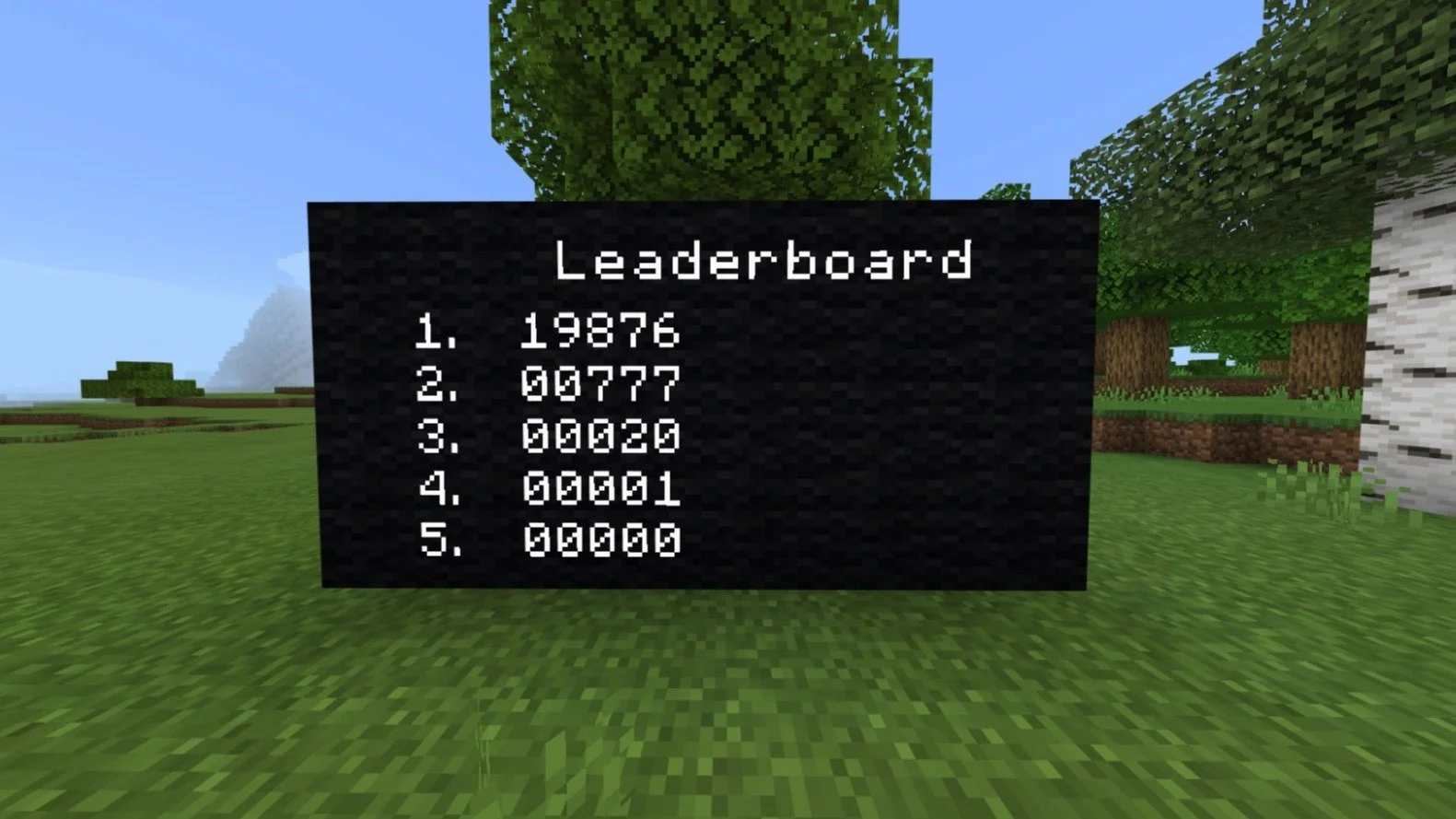 Команда «scoreboard» в Minecraft