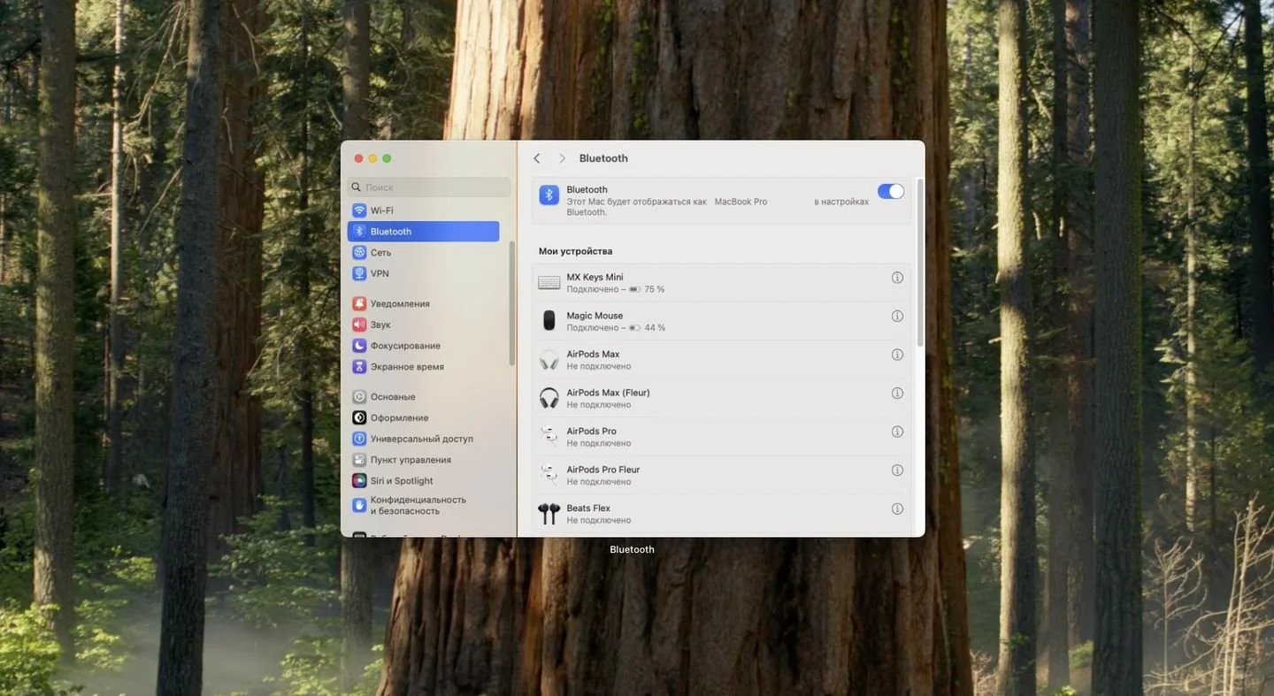 Скриншот macOS