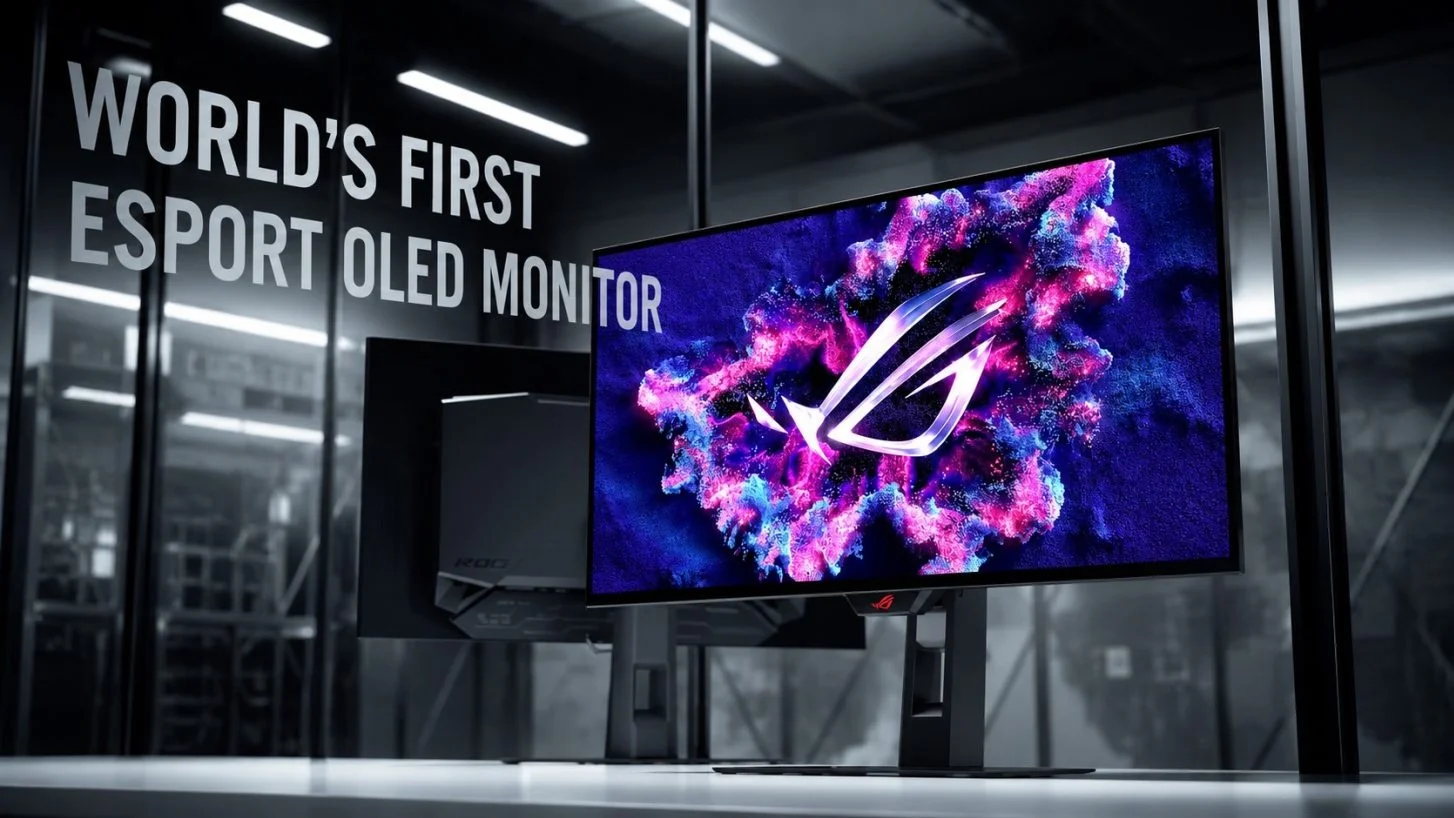 ASUS показала первый в мире 24,5-дюймовый OLED-монитор для киберспорта