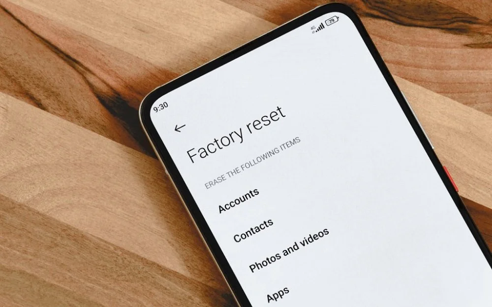 Источник: IPVanish / Меню Factory reset