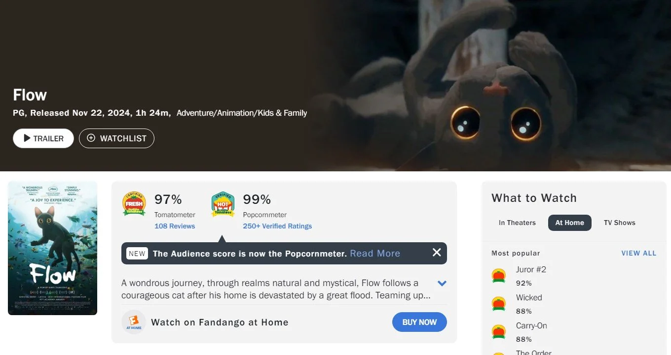 Оценки «Течения» на Rotten Tomatoes