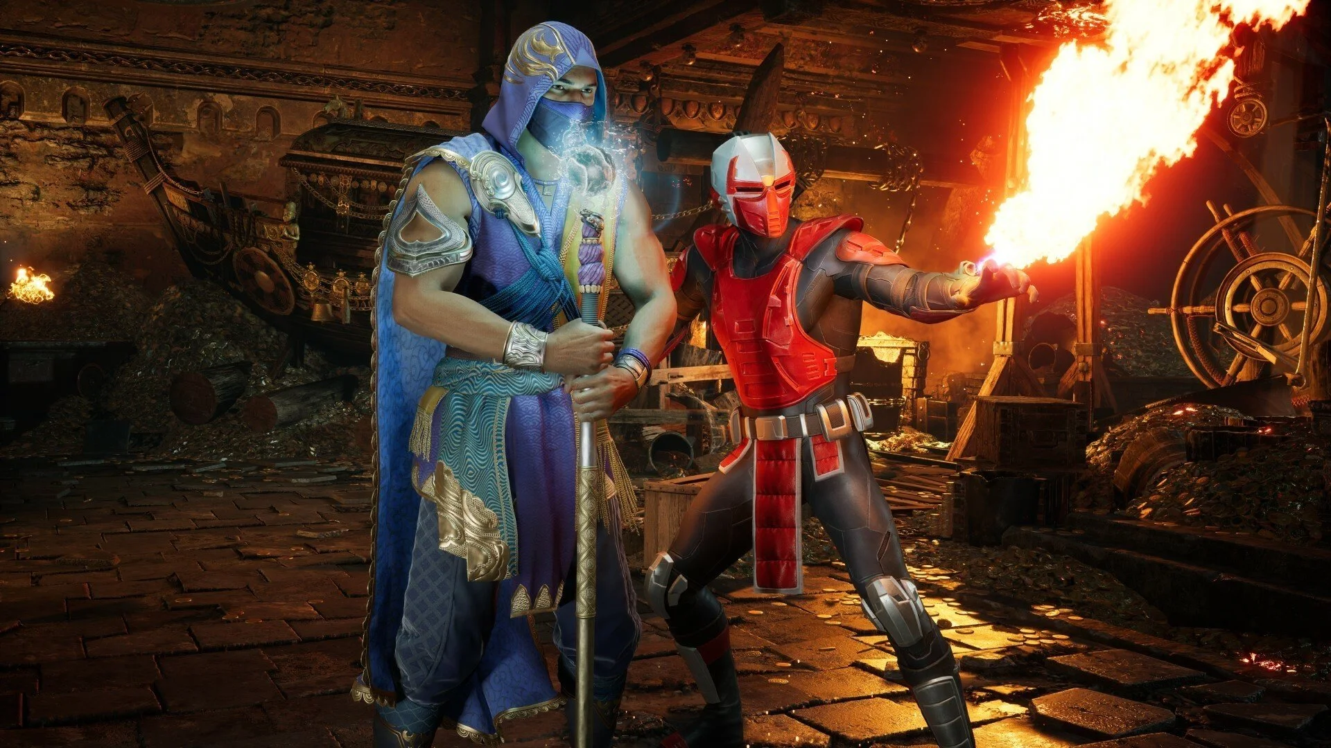 Рейн и Сектор из Mortal Kombat 1