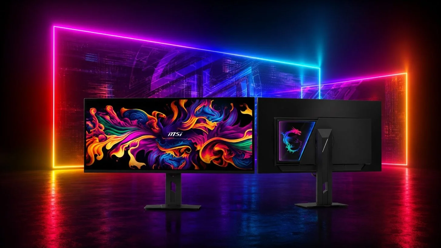 MSI показала первый в мире «тройной» OLED-монитор для геймеров