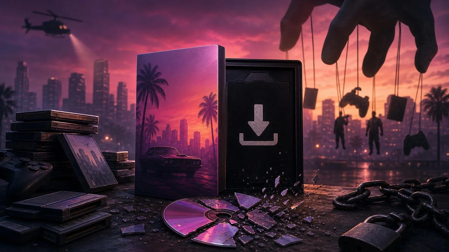 Коробка без диска: как релиз GTA 6 может убить физические носители