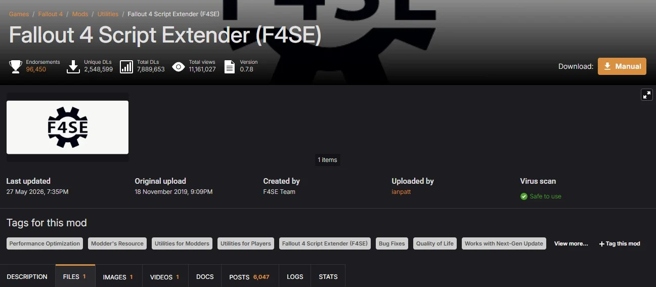 Fallout 4 Script Extender