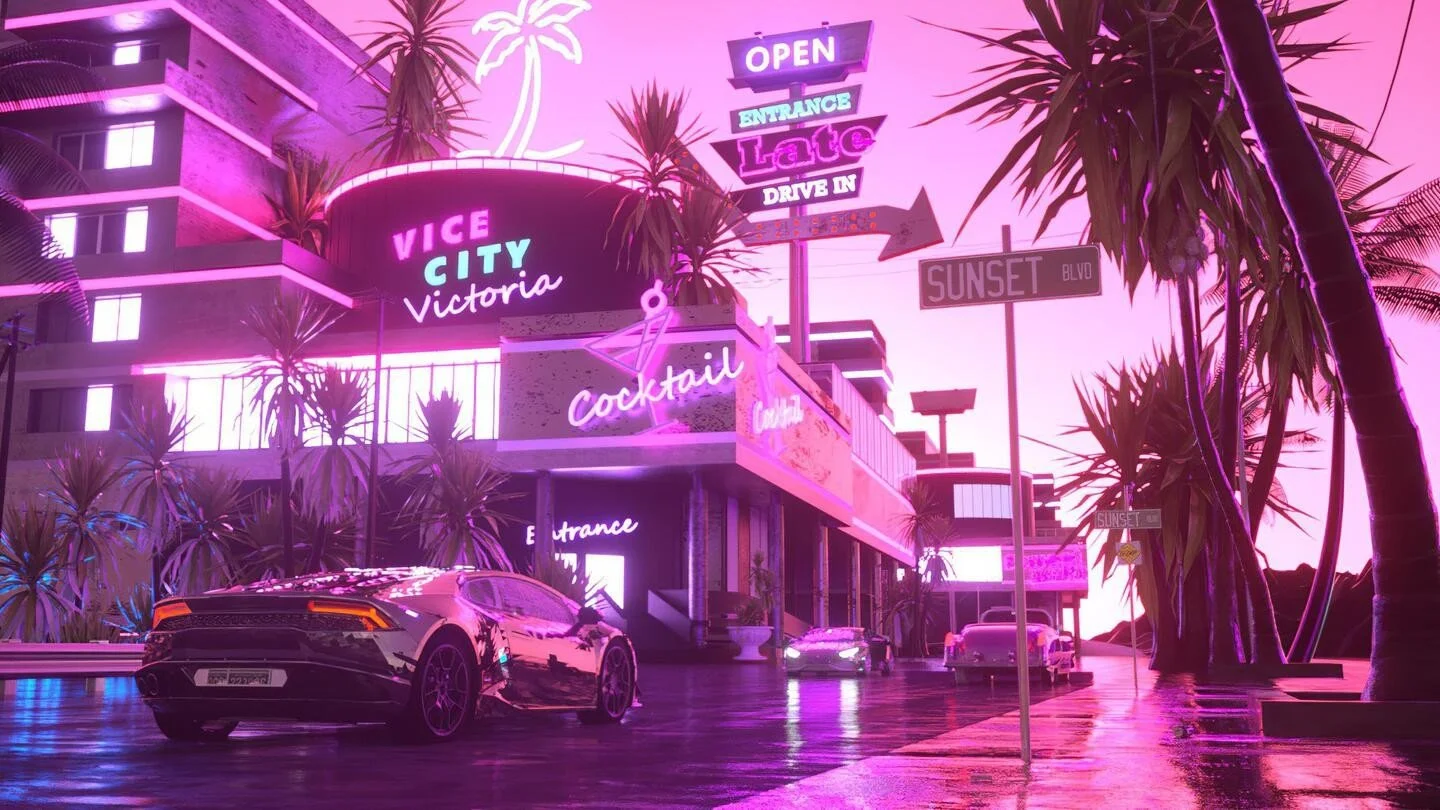 Не розовый, но близко: была раскрыта основная цветовая гамма GTA 6
