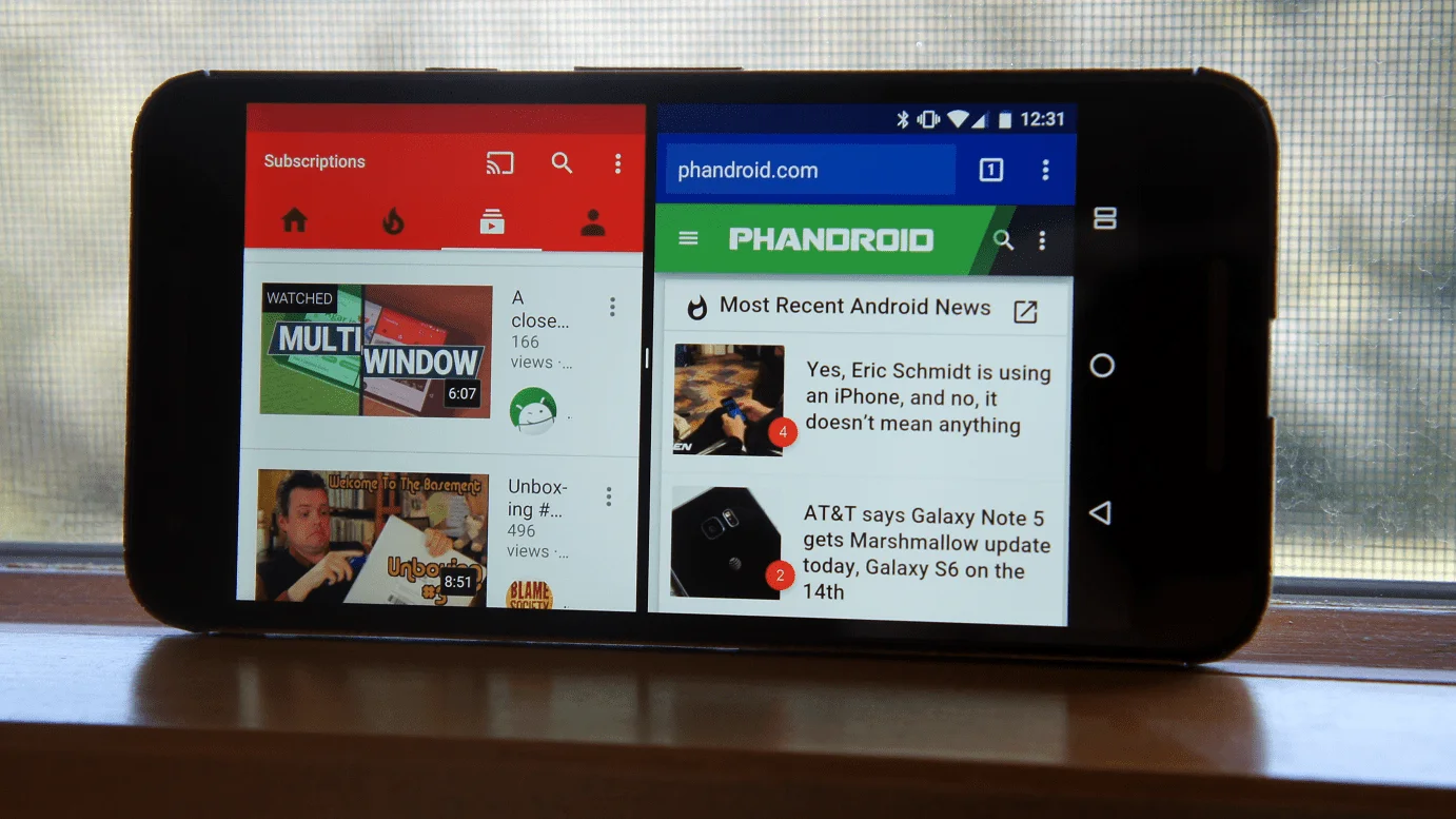 Разделение экрана на Android