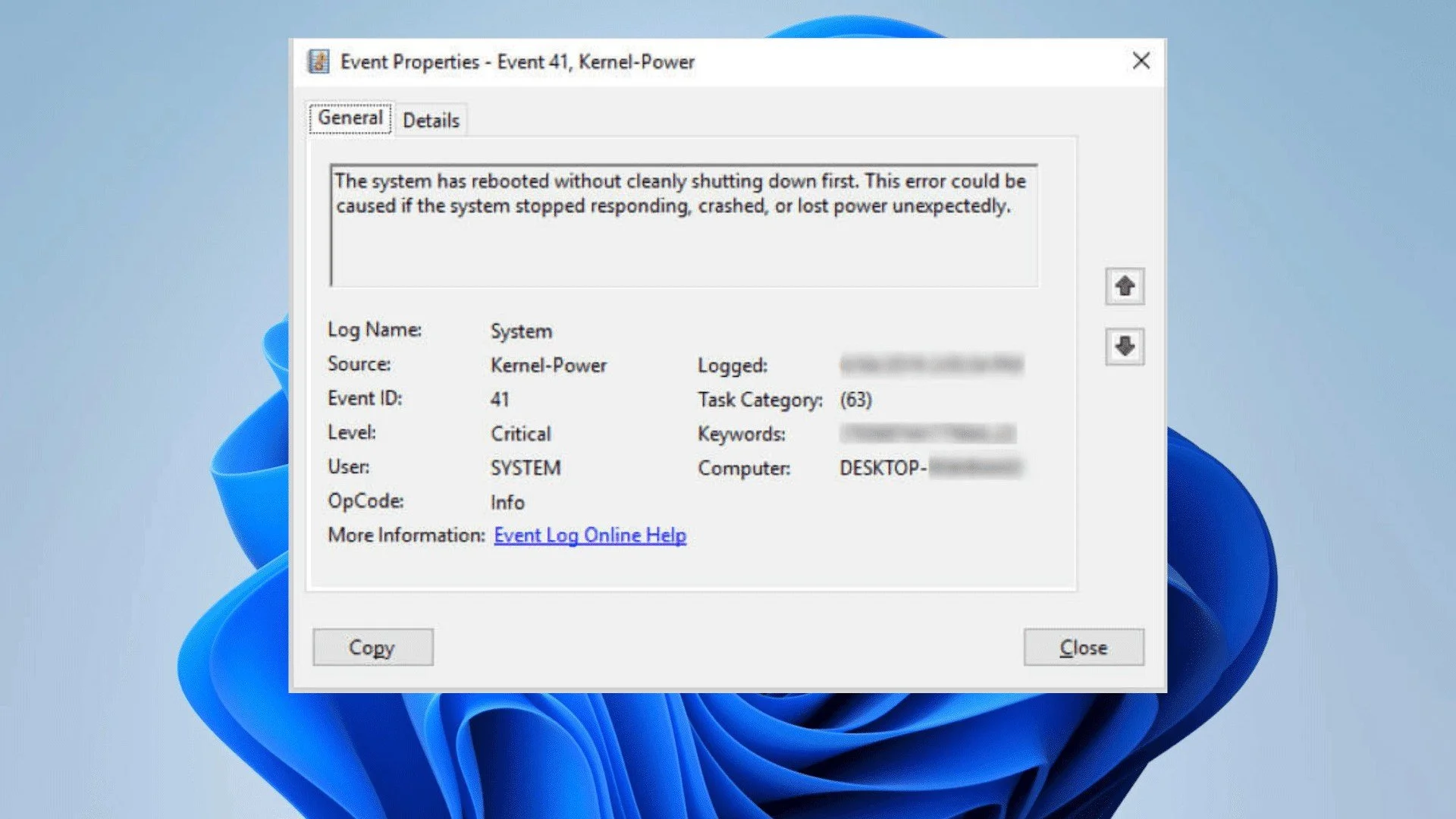 Как исправить ошибку Kernel-Power 41 в Windows