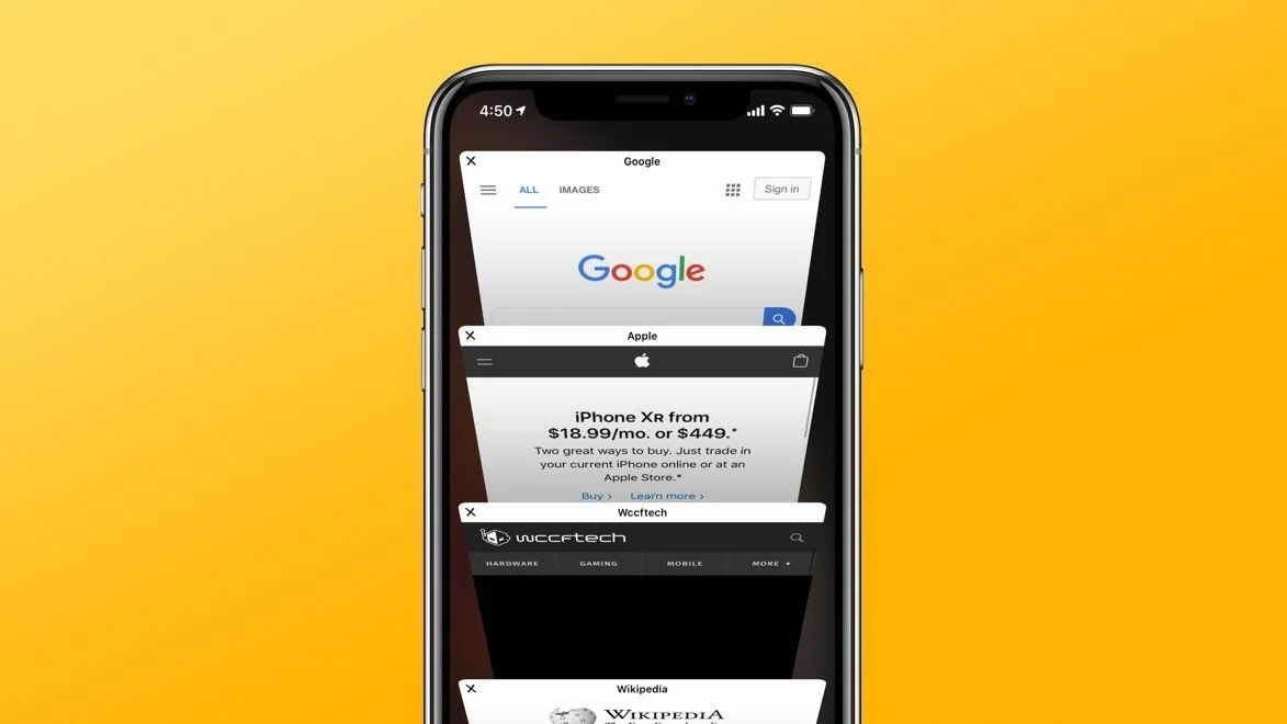 Как закрыть вкладки на iPhone