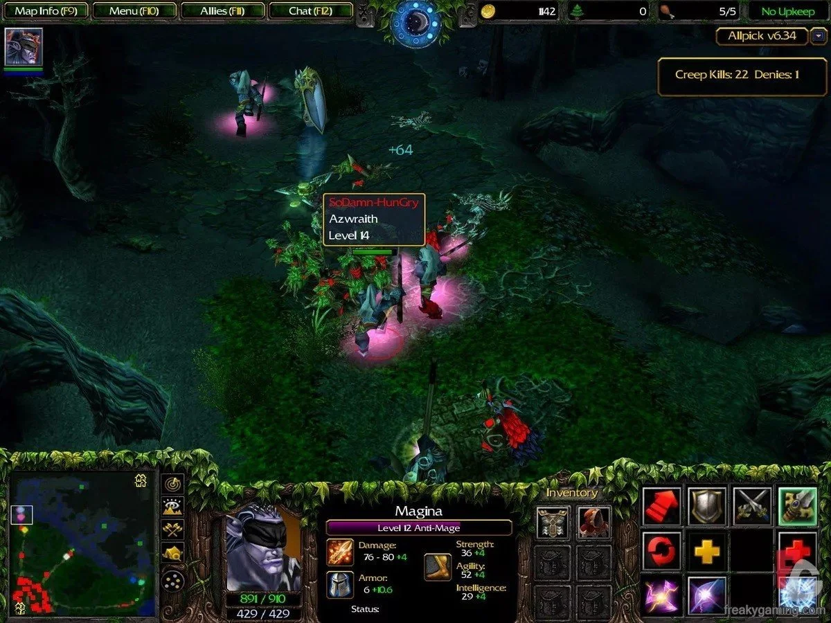 Первые шаги IceFrog в Доте: вспоминаем 2005 год и патчи 6.2x Dota AllStars