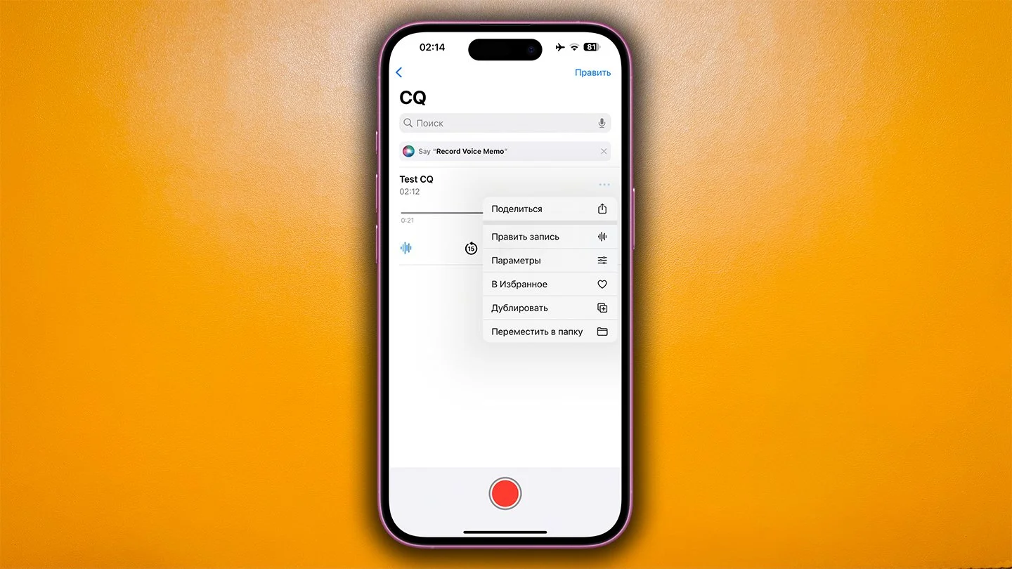 Источник: Respawn / Диктофон в iPhone