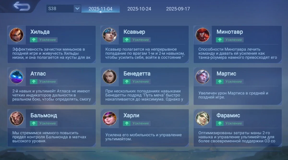 Источник: respawn.media / Изменения в навыках и других характеристиках у героев в Mobile Legends: Bang Bang в разделе «Герои»