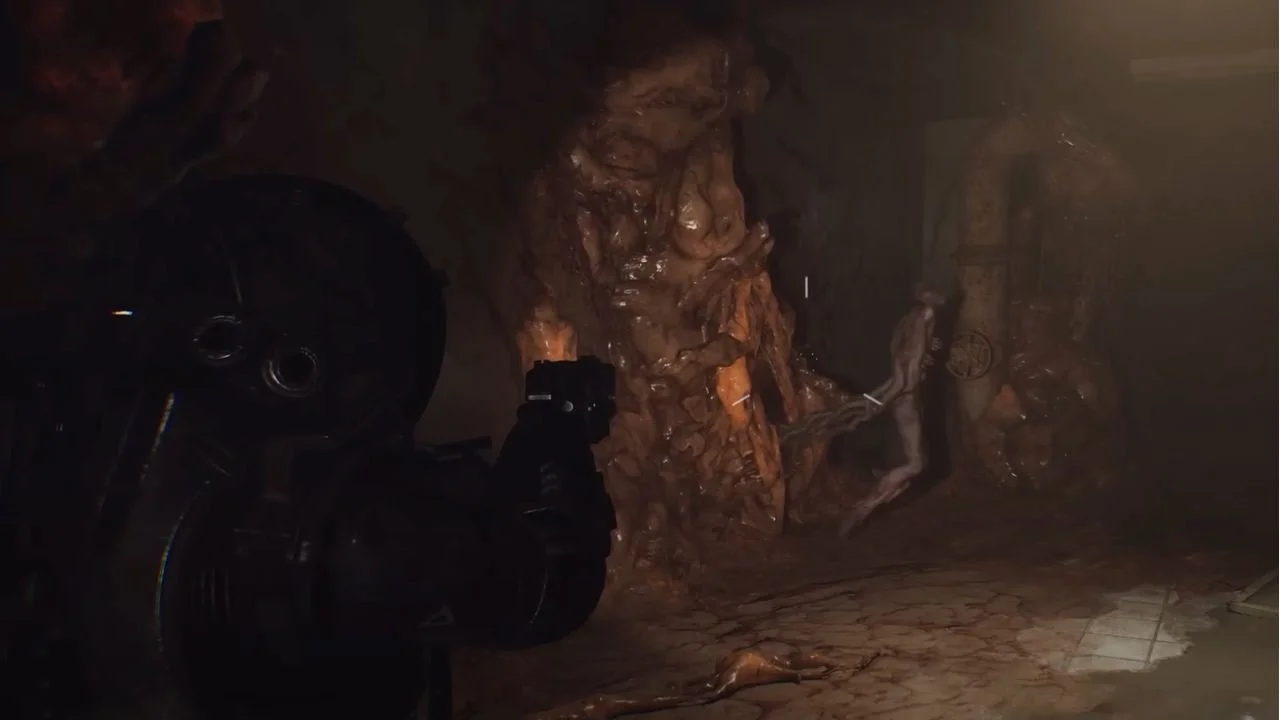 Источник: скриншот respawn.media / Уже с первых минут игра демонстрирует жуткие сцены с размазанными по поверхностям мутантами