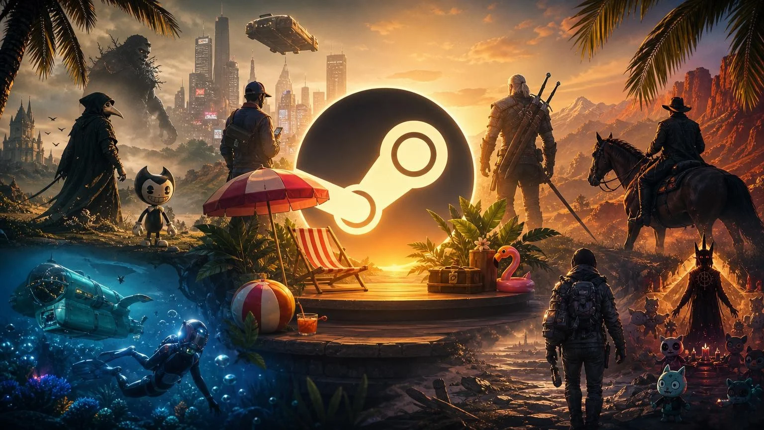 Летняя распродажа Steam: скидки на хиты до 90%