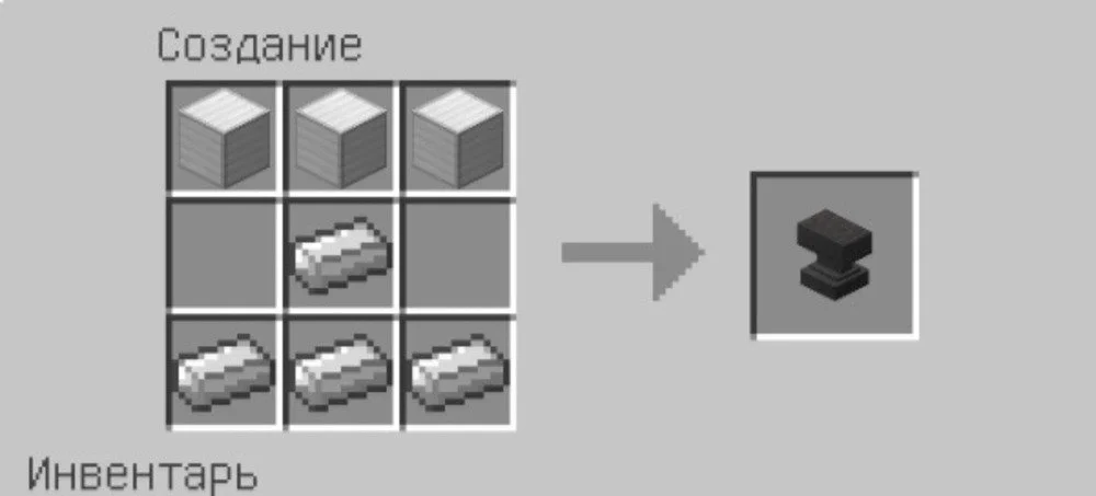 Источник: respawn.media / Крафт наковальни в Minecraft