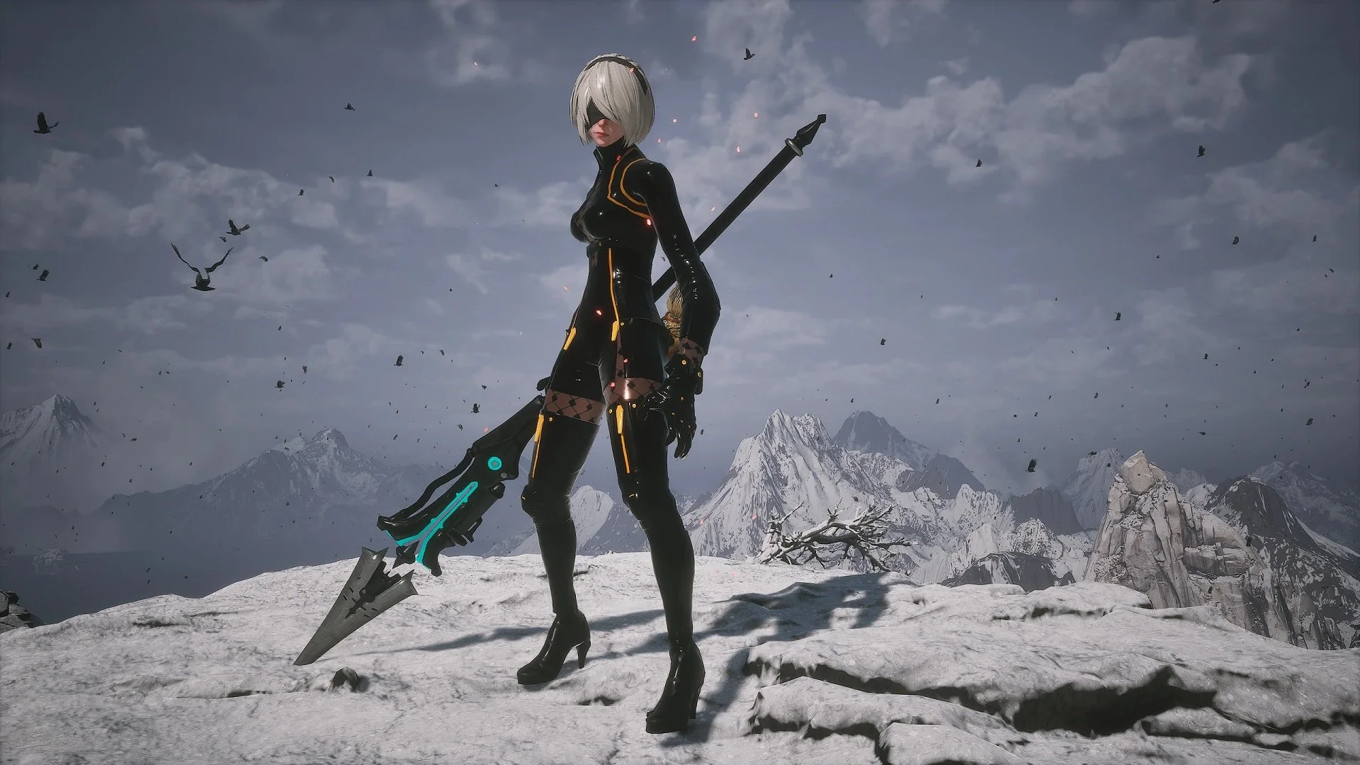 Источник: NexusMods / Мод на 2B для Black Myth: Wukong