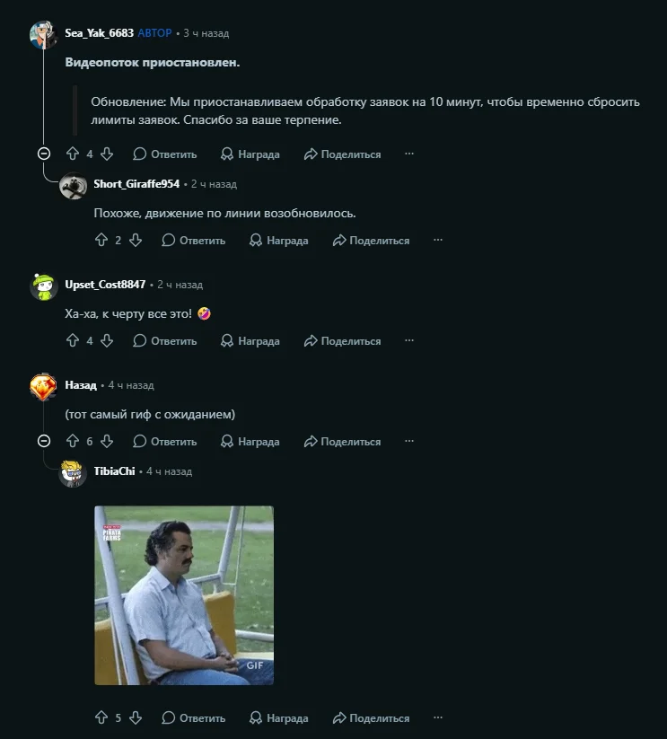 Обсуждение на Reddit
