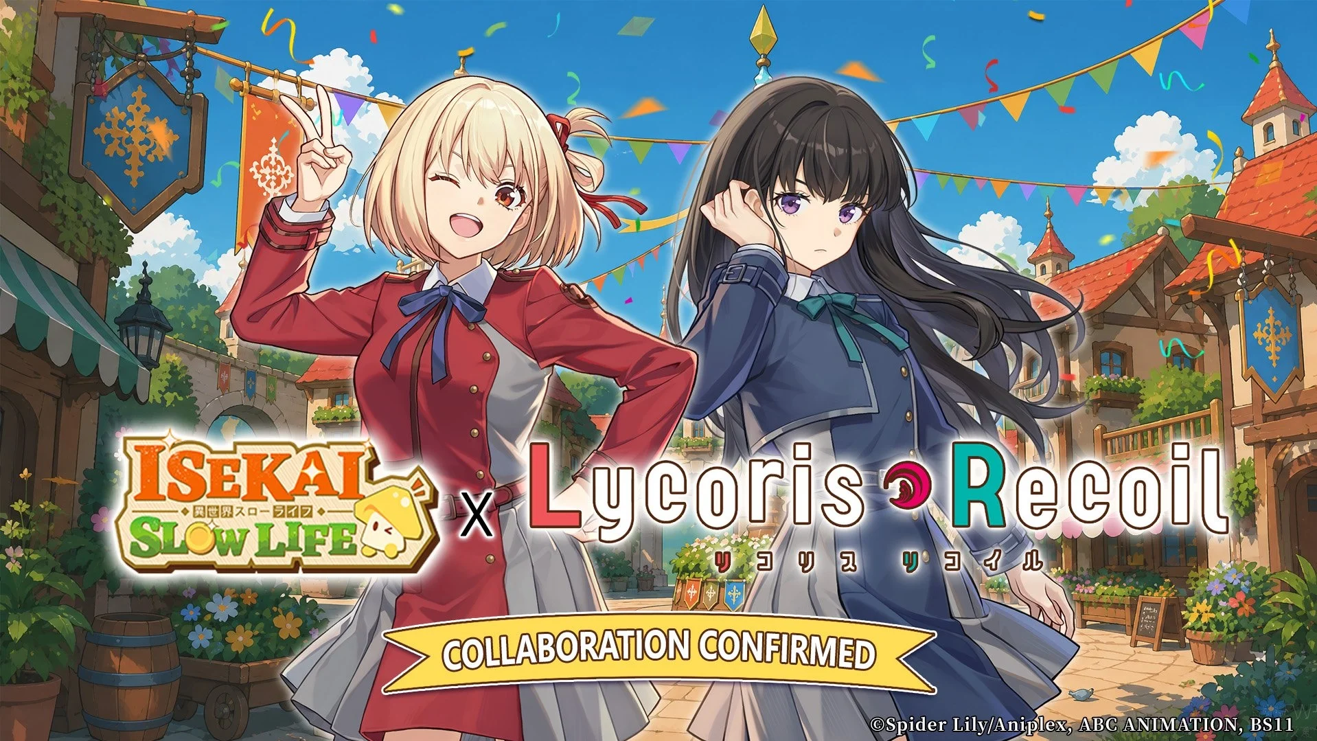 Хитовое аниме Lycoris Recoil неожиданно заглянуло в ещё одну гачу