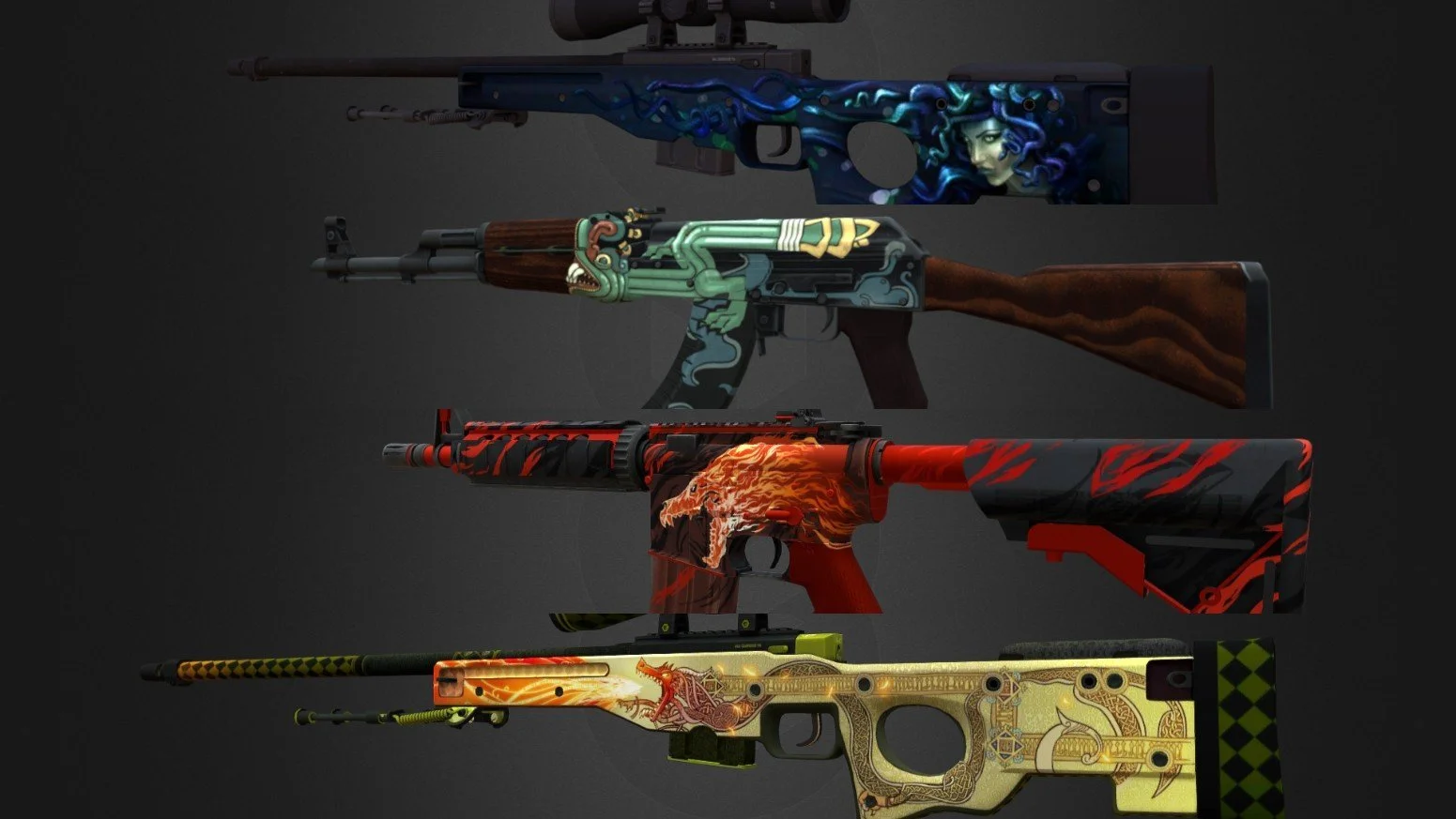 Скины CS:GO - типы и степень износа оружия, наклейки и сувениры, StatTrak