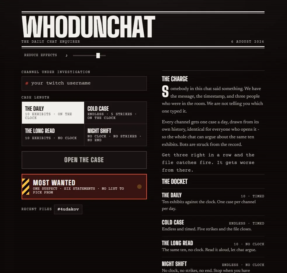 Whodunchat