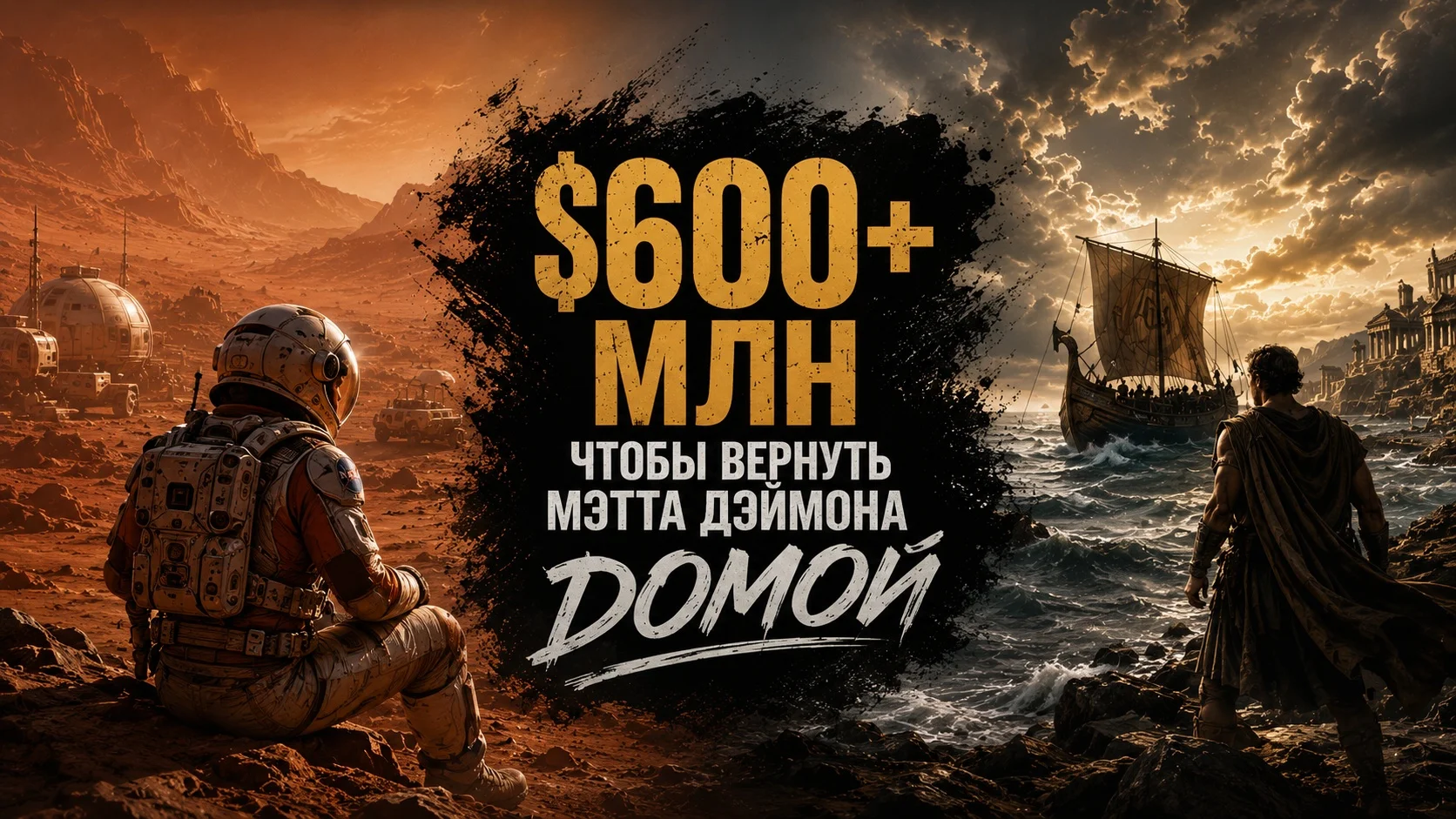 Голливуд потратил более 600 миллионов долларов, чтобы вернуть Мэтта Дэймона домой