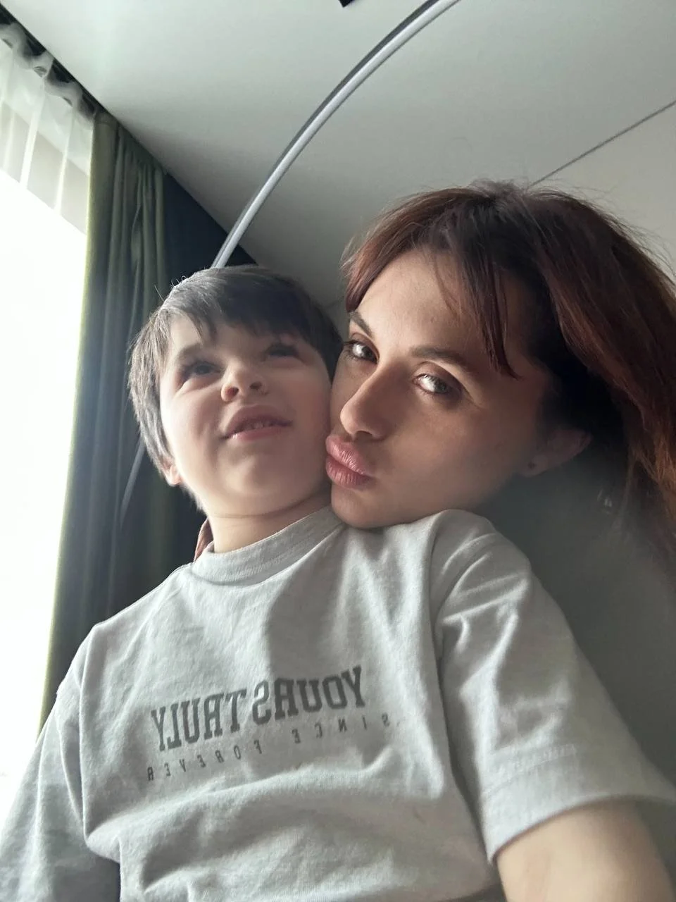 Ева Карицкая с сыном Ваней