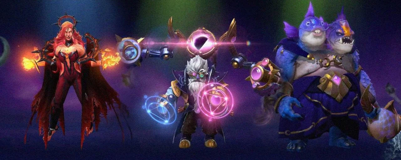 Скриншот respawn.media / Lina, Tinker, Ogre Magi