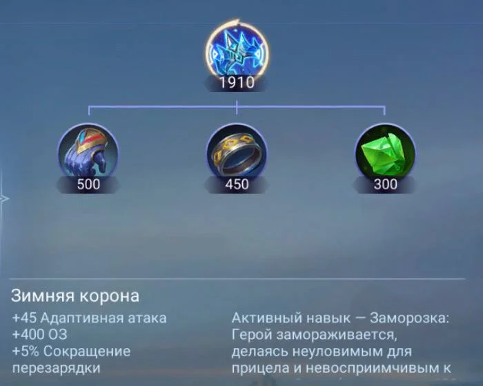 Зимняя корона в MLBB