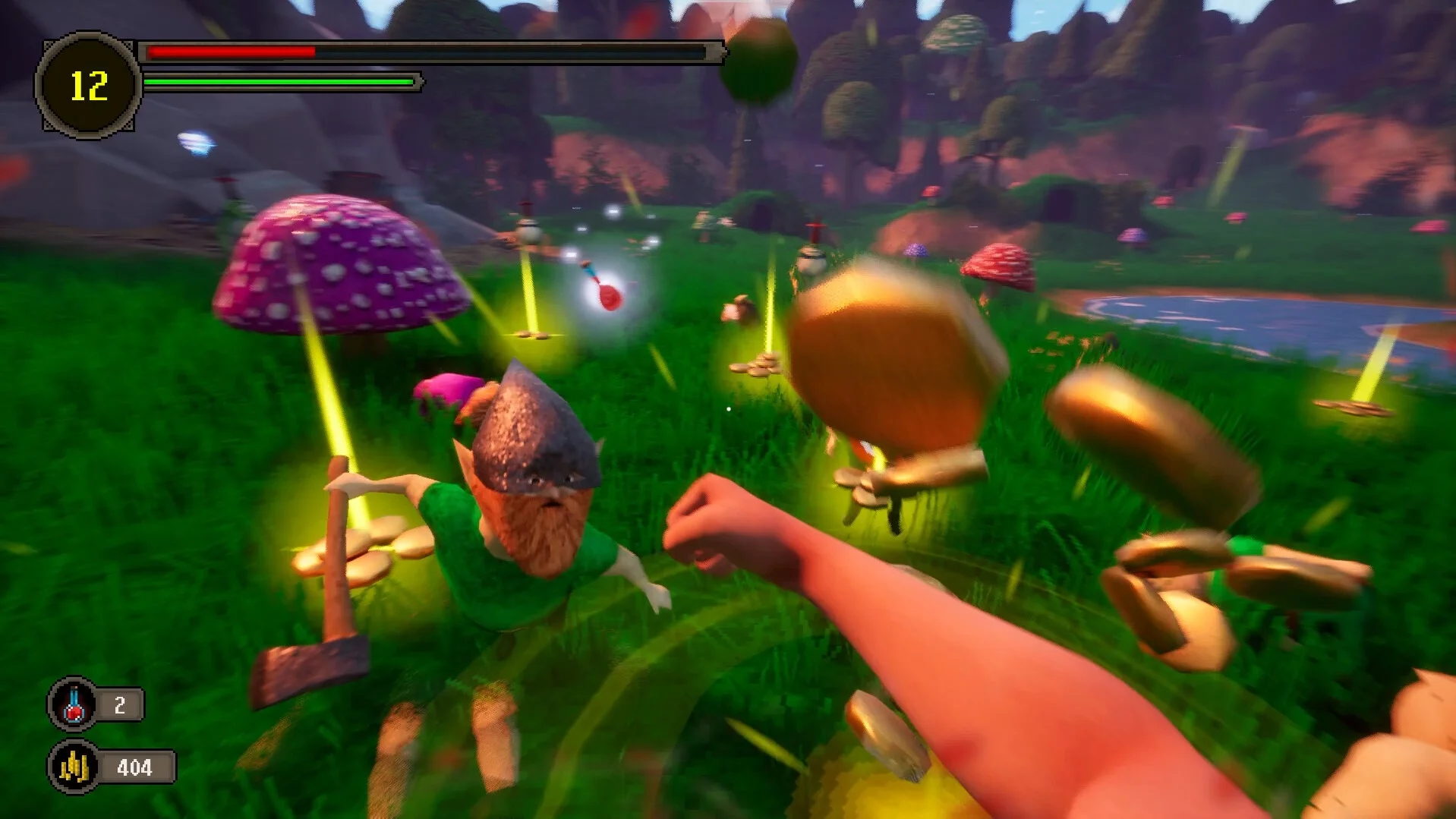 В Steam появилась игра Fight-Quest, в которой предлагают избивать толпы гномов