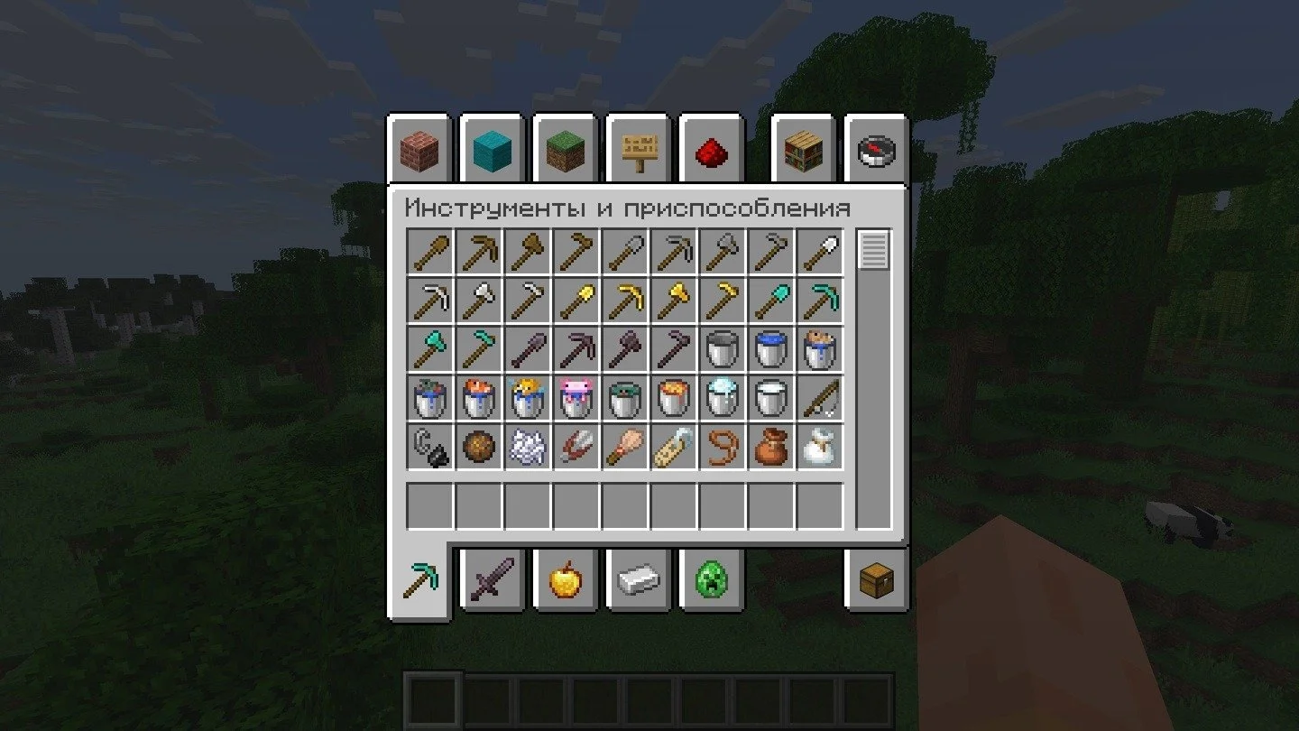 Как проверить прочность предметов в Minecraft
