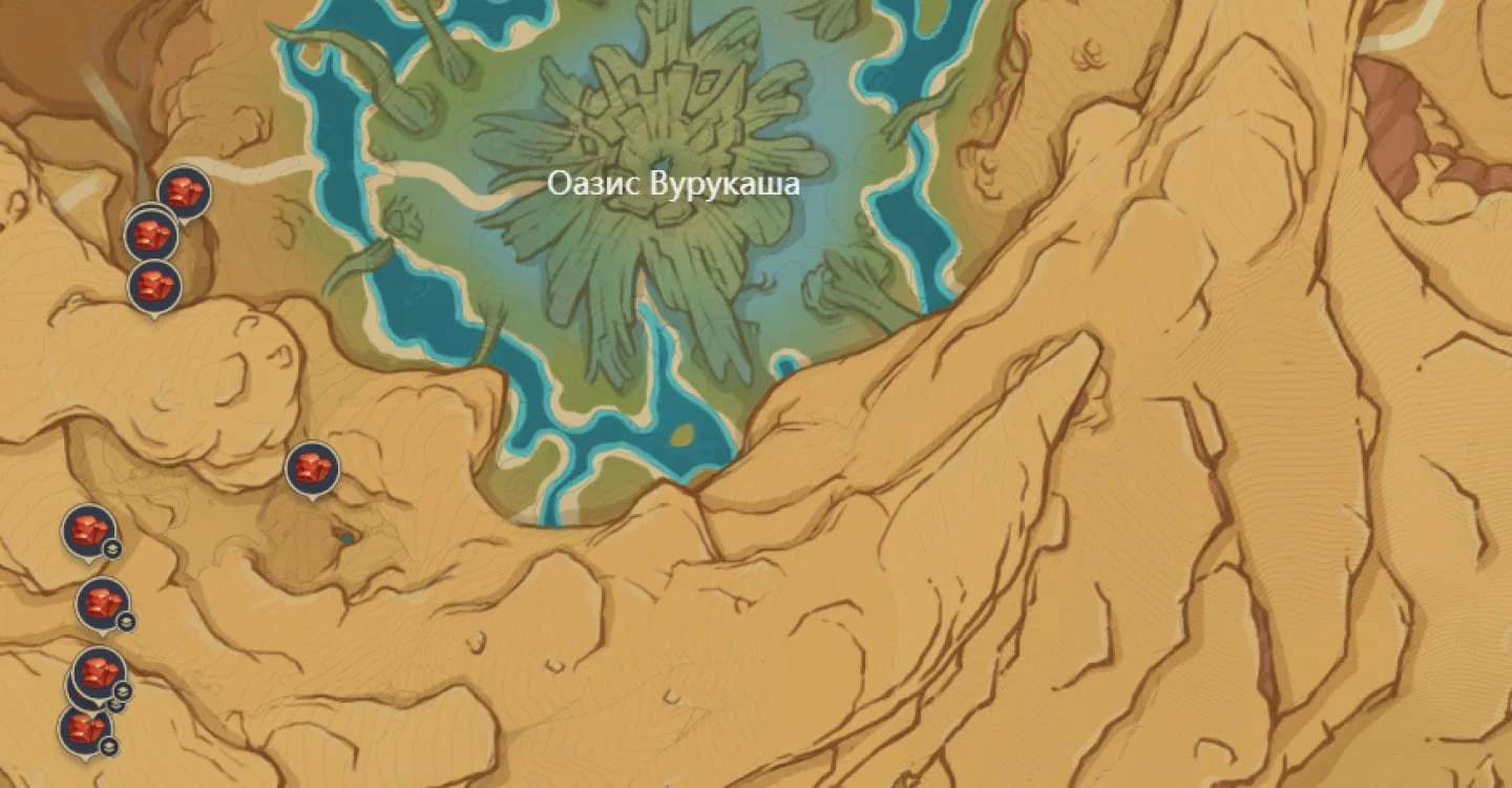 Источник: respawn.media / Местонахождение Тришираита в оазисе Вурукаша