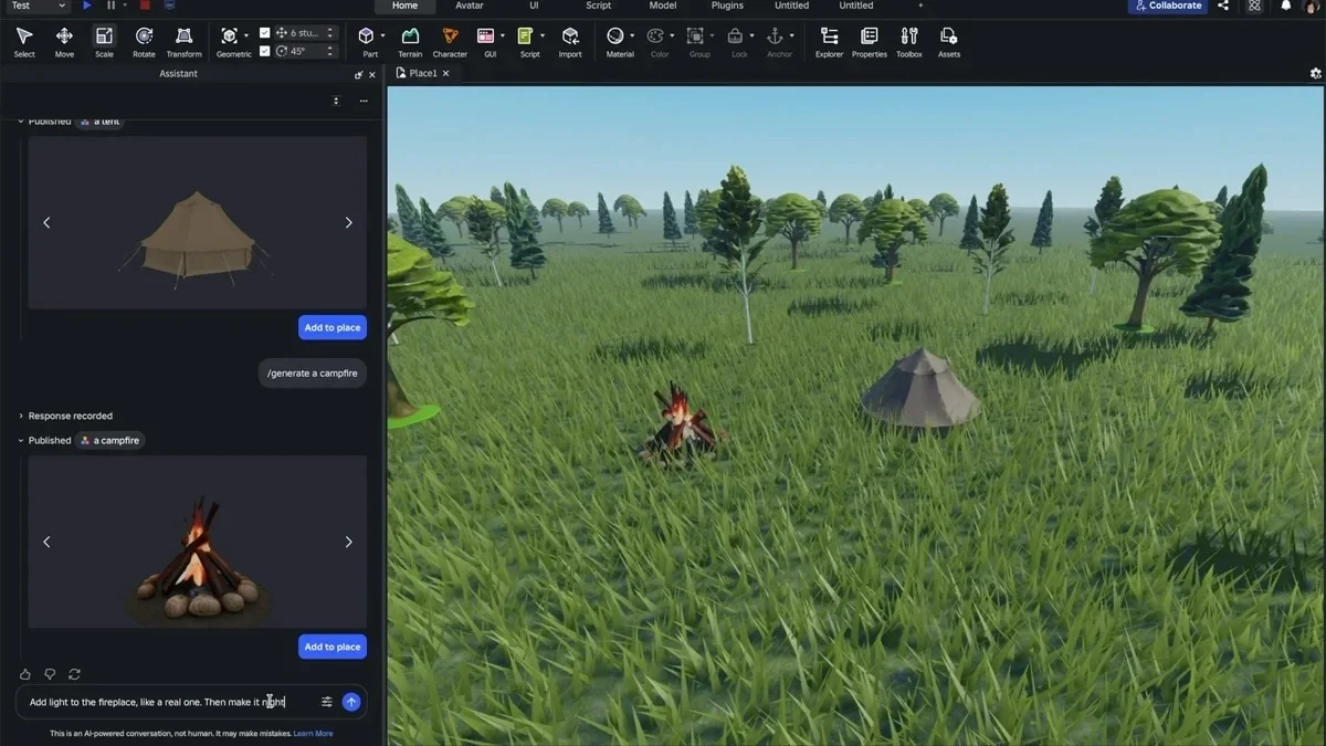 В Roblox запустили агентный ИИ: теперь игры можно создать с помощью промптов