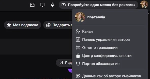 Источник: respawn.media / Панель управления автора Твич