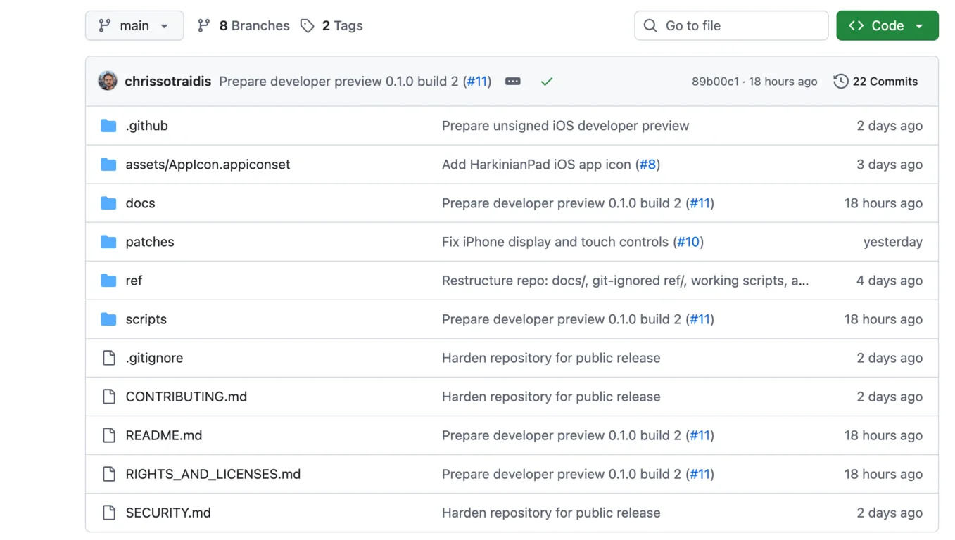 Исходный код порта на GitHub