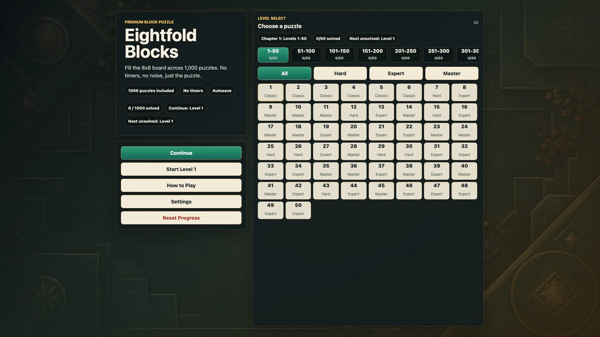 Eightfold Blocks
