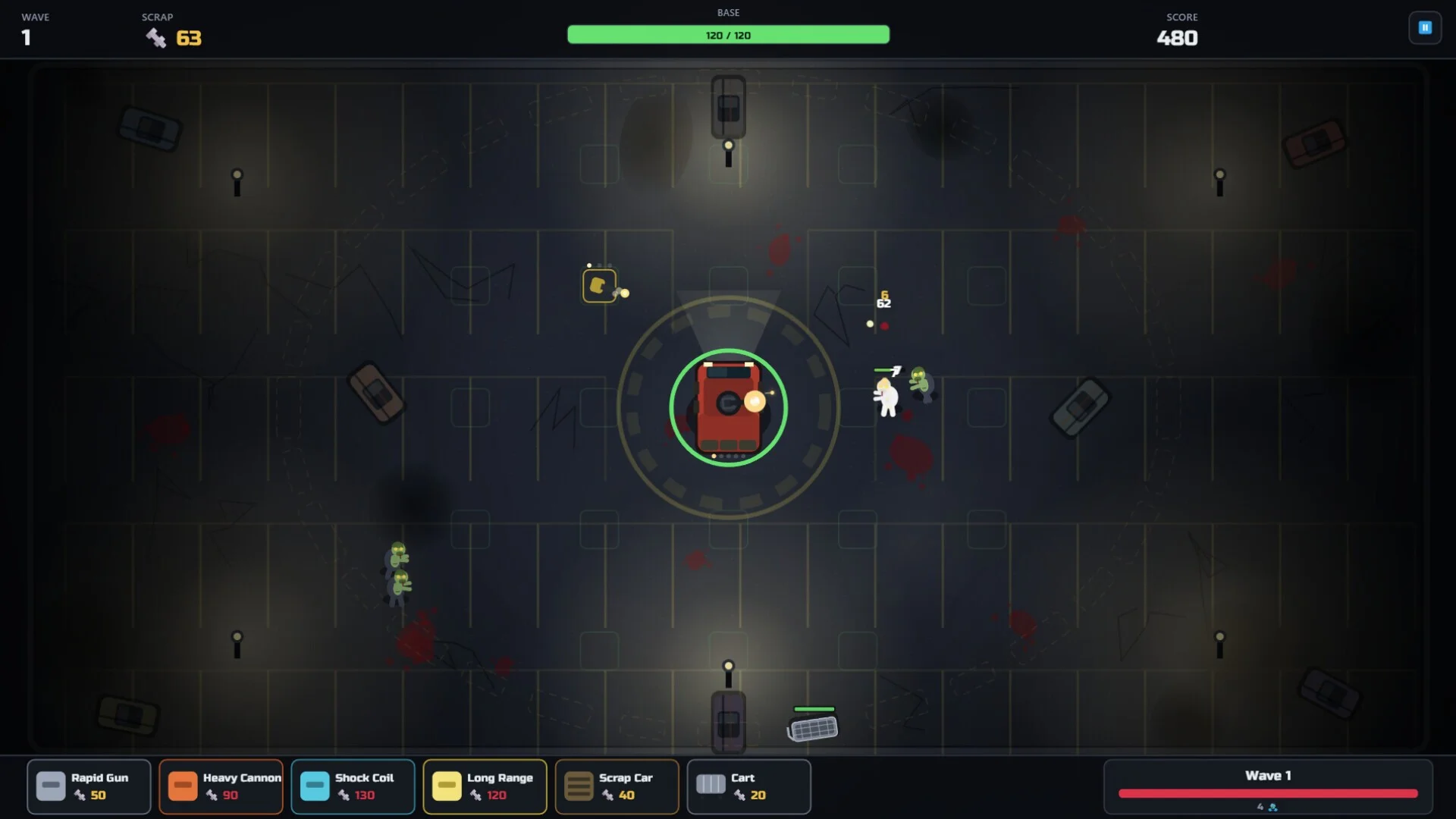 Zombie Parking Lot Defense
