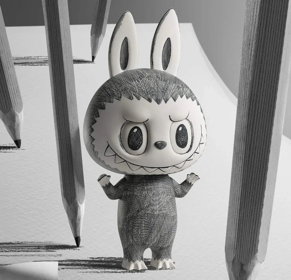 Pop Mart MEGA LABUBU Sketch 1000%