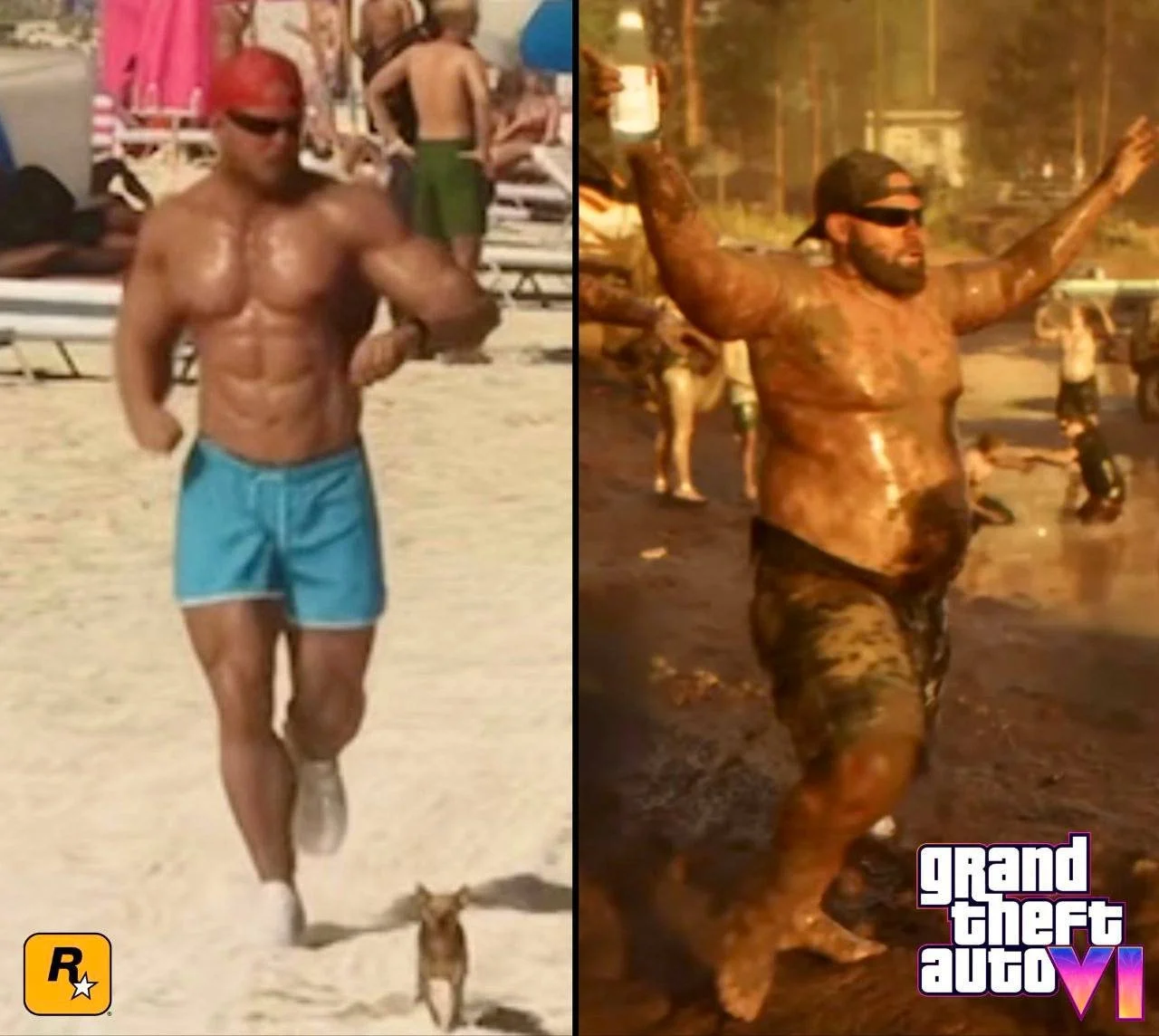 Источник: X / Пример потенциального изменения тела из трейлера GTA 6