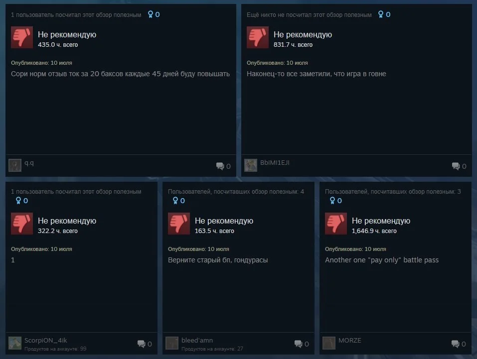 Источник: Steam / Отзывы на Apex Legends