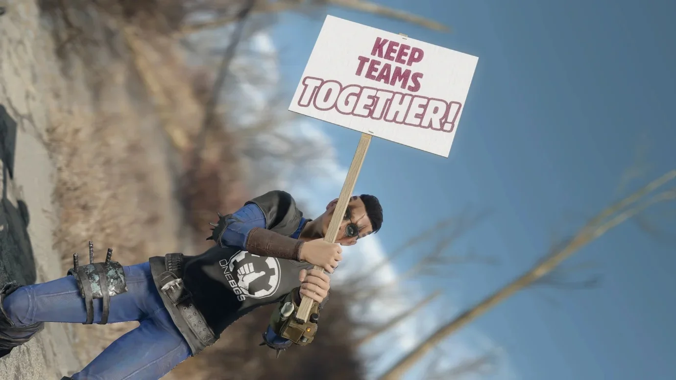 Внутри Fallout 4 прошли протесты против увольнений в студиях Microsoft
