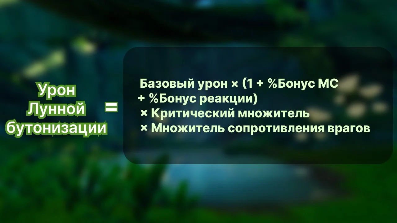 Источник: respawn.media / Формула урона реакции Лунная бутонизация