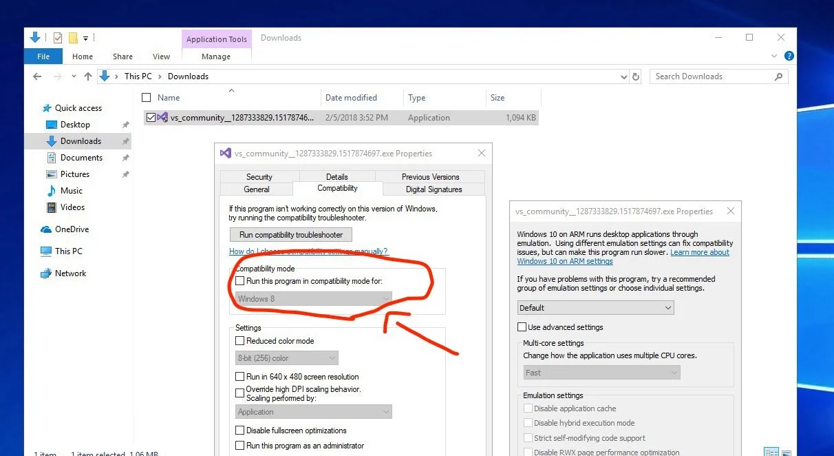 Источник: learn.microsoft.com / Режим совместимости