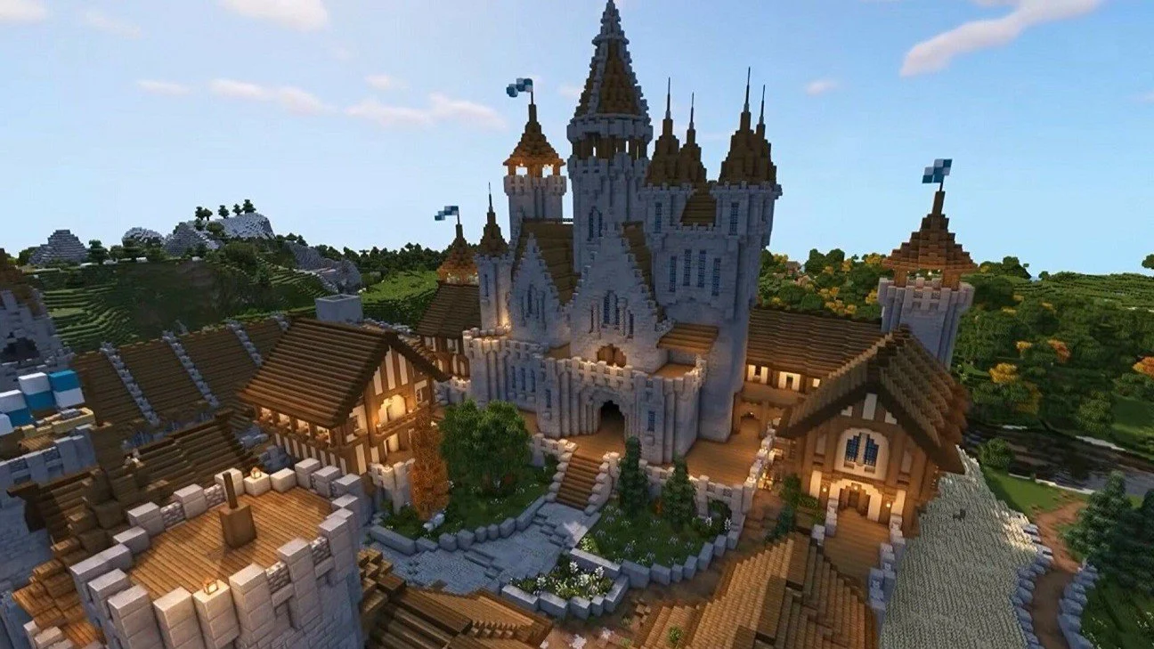 Как построить замок в Minecraft