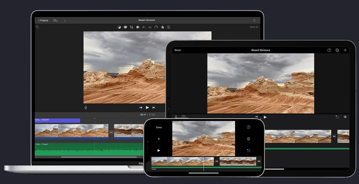 Источник: Support Apple / Интерфейс приложения iMovie
