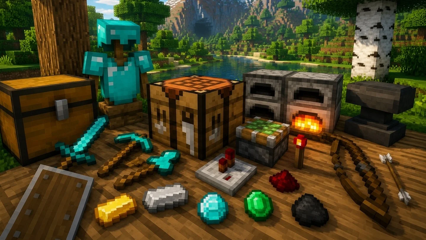 Как крафтить в Minecraft в 2026 году: лучшие рецепты для выживания