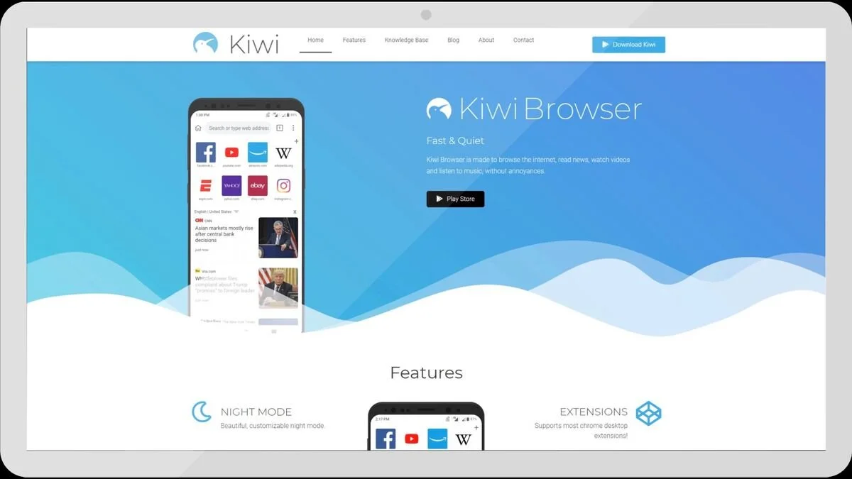 Источник: Achintya.design / Браузер Kiwi Browser