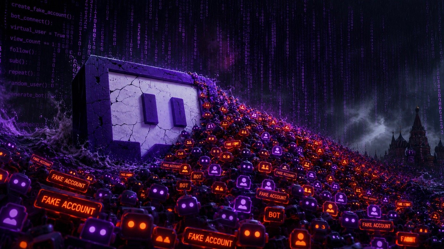 Ботов в ру-сегменте Twitch уже больше, чем населения в России