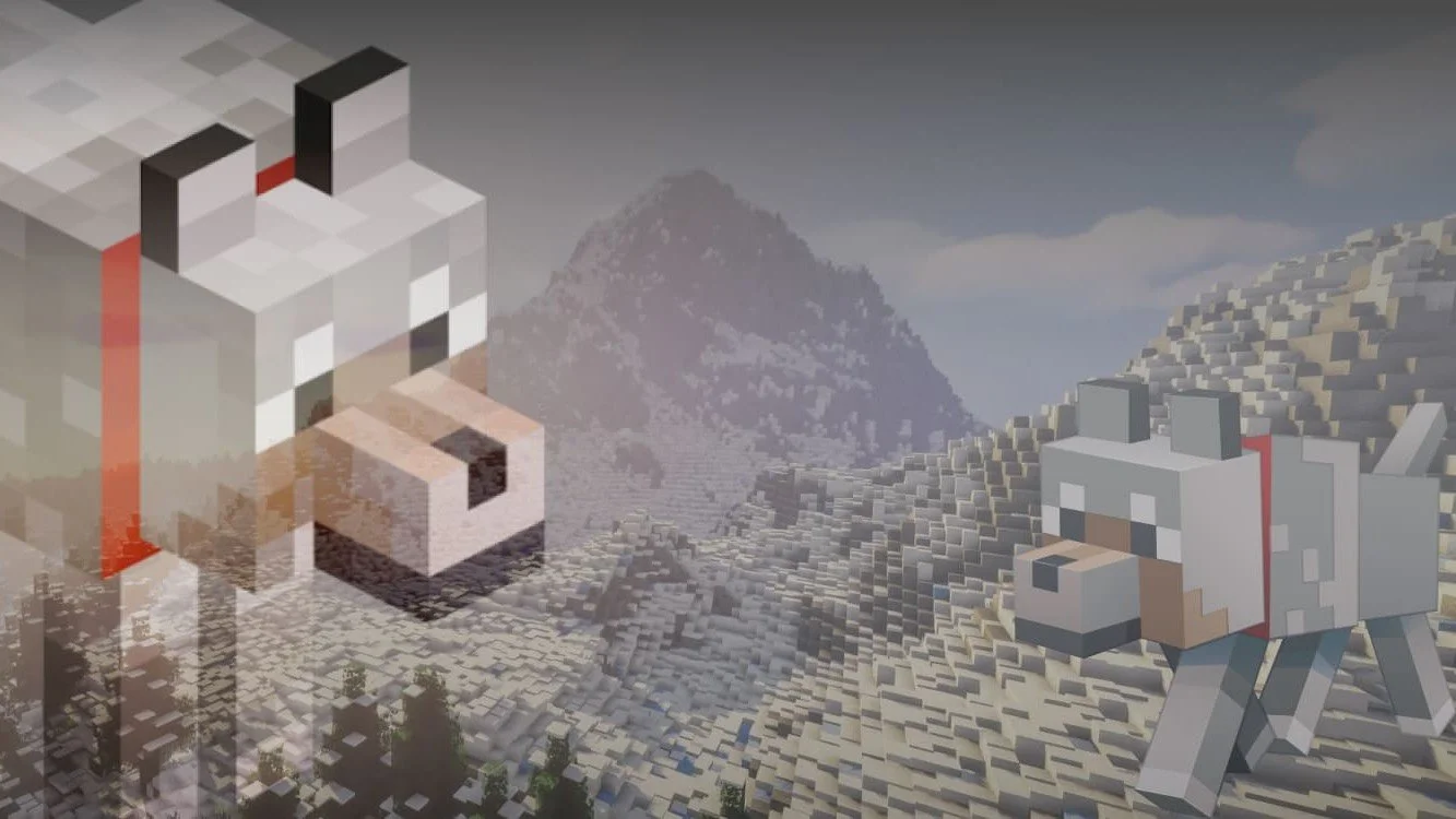 Как приручить волка в Minecraft
