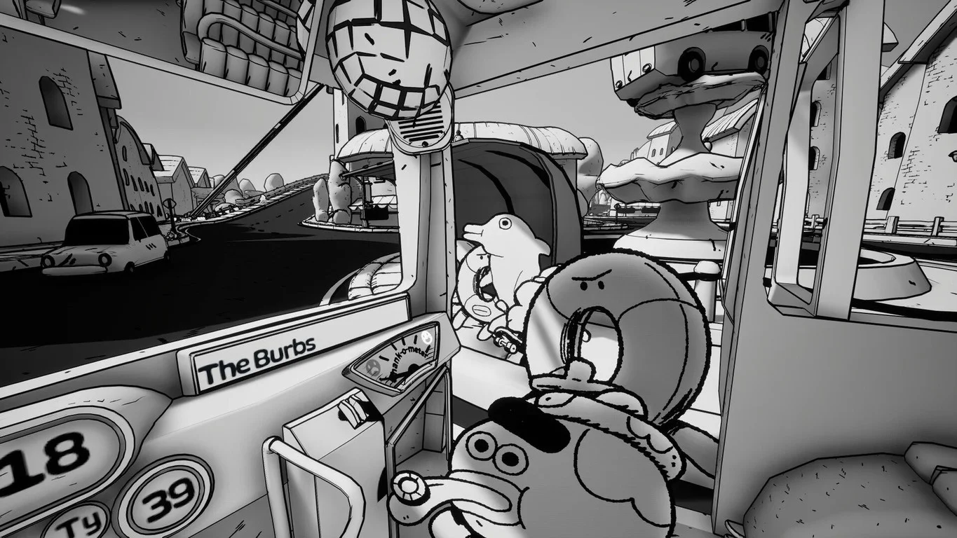 Double Fine анонсировала безумный симулятор водителя автобуса Thank You Bus Driver