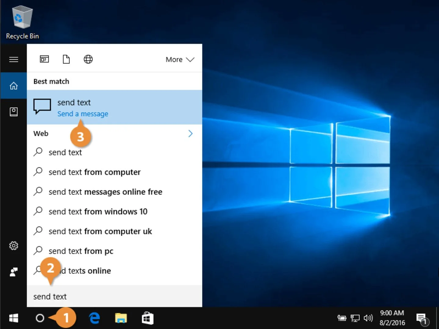 Источник: customguide / Windows 10